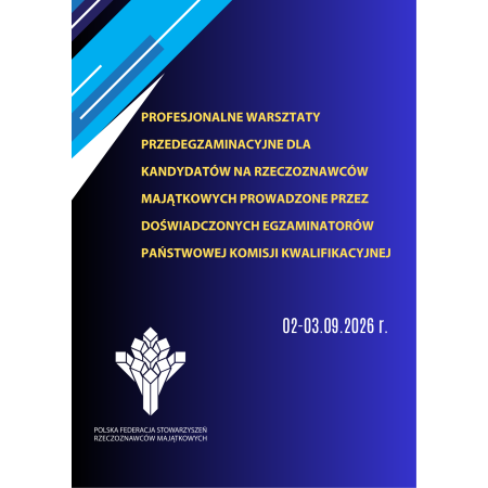 Warsztaty przedegzaminacyjne dla kandydatów na rzeczoznawców majątkowych